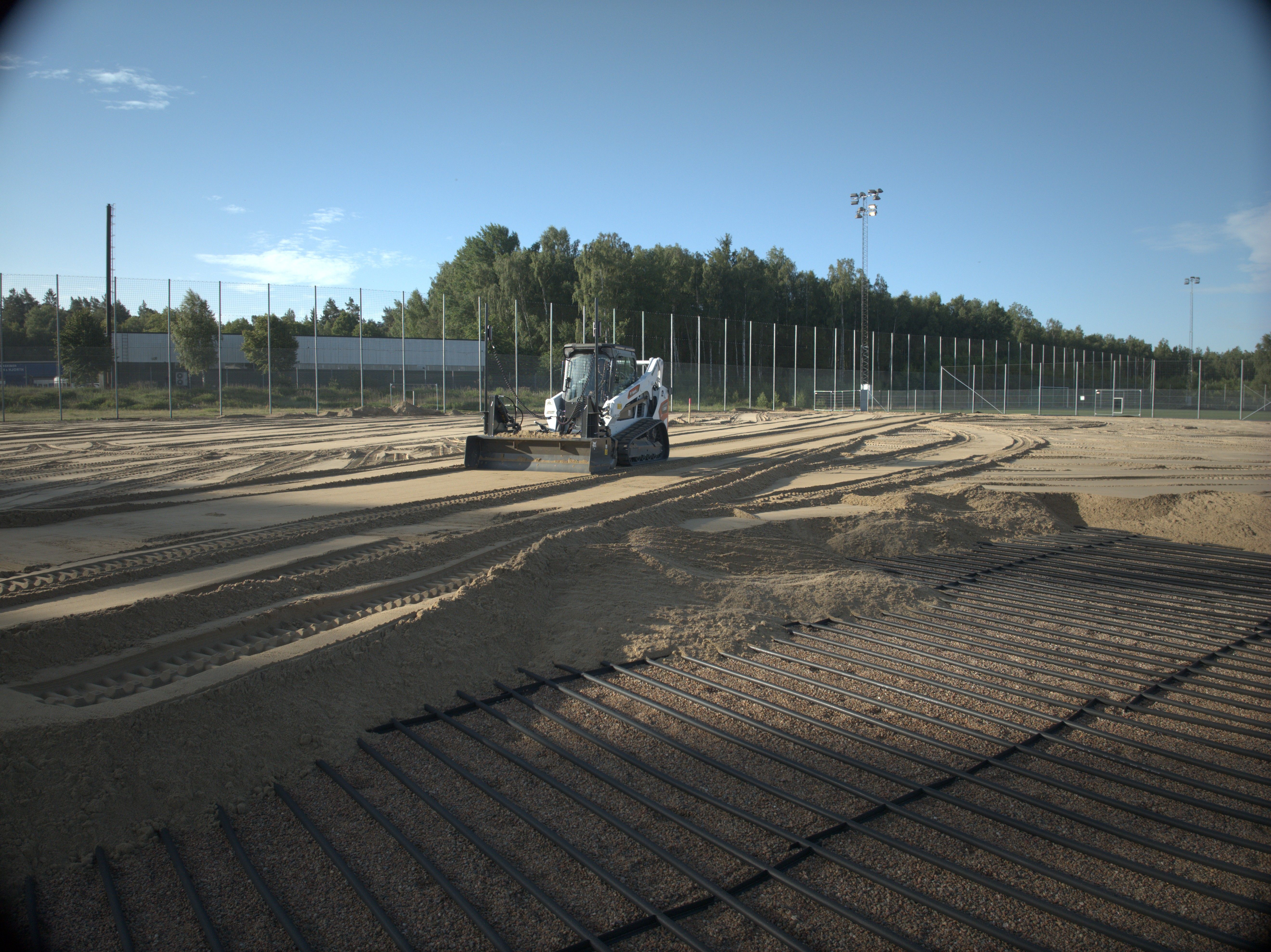 Schakt grus, dräneringslager