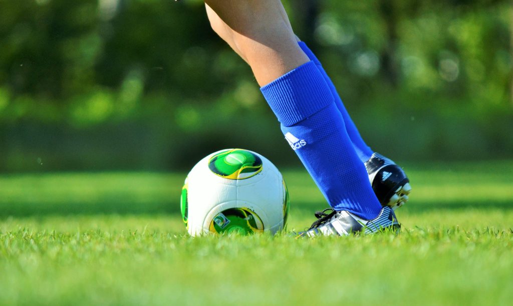 Fotboll med skor
